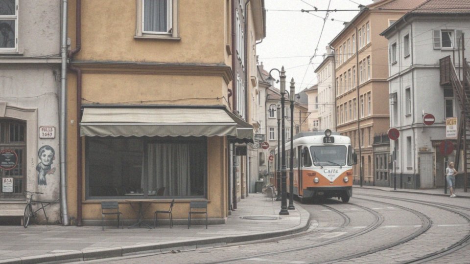 Jak wygląda ulica z kawiarnią z serialu _Po złej stronie torów_?