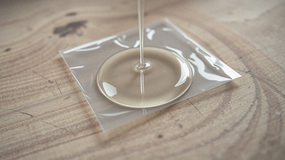 W jaki sposób folia plastikowa wpływa na przywieranie żywicy epoksydowej?